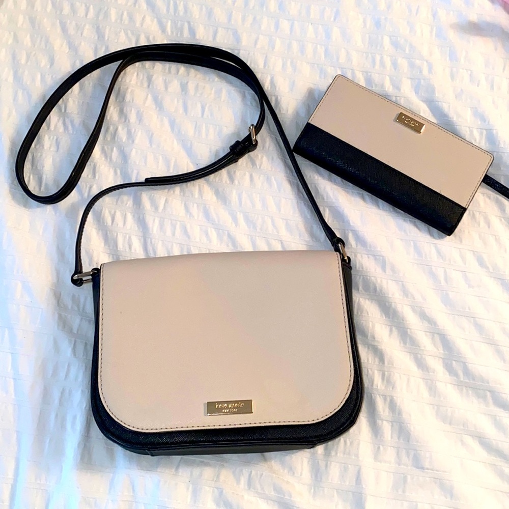 Kate spade cross body bag and wallet combination